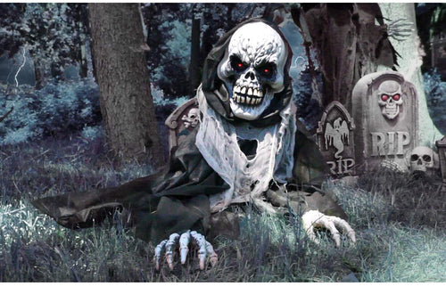 Haunted Hill Farm HHCLOWN-12FLSA Life-Size Animatronic Clown, Color 1