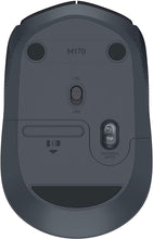 Load image into Gallery viewer, Logitech M170 2. 4GHz Wireless 3-Button Optical Scroll Mouse W/Nano USB Receiver (Black)