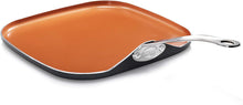 Load image into Gallery viewer, Gotham Steel Nonstick Pan – 10.5” Griddle Perfect for making Eggs, Pancakes, Bacon and More – Coated with Ceramic and Titanium, Brown