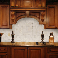 Load image into Gallery viewer, SkinnyTile SAMPLE04402 Sample - Peel and Stick Limestone Shades 6 in. x 3 in. Glass Wall Tile, 6" x 3"