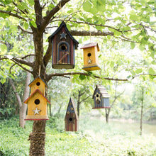 Load image into Gallery viewer, Glitzhome Wooden Patriotic Distressed Garden Bird House (12.4 Inch)