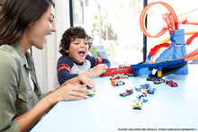 Load image into Gallery viewer, Hot Wheels FTD61 City Volcano Escape Connectable Play Set with Diecast and Mini Toy Car