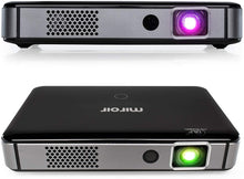 Load image into Gallery viewer, Miroir Smart HD Portable Mini Projector M300A, Surge Series, Android OS Native Apps Available, LED Lamp, Auto Focus, Built in Rechargeable Battery, HDMI Input Wireless Input