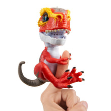 Load image into Gallery viewer, Untamed T-Rex by Fingerlings  – Tracker (Black/Green) - Interactive Collectible Dinosaur - By WowWee