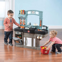Load image into Gallery viewer, Step2 Best Chefs Kitchen Playset | Kids Play Kitchen with 25-Pc Toy Accessories Set, Real Lights &amp; Sounds, Multicolor