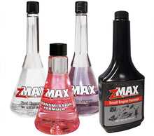 Load image into Gallery viewer, zMAX 51-306 - Transmission Formula - for Automatic and Manual Transmissions - Reduces Carbon Build-Up - Lubricates Metal and Gears - Keeps Seals Supple - Improves Shifting Performance - 6 oz.