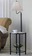 Load image into Gallery viewer, Mainstays Glass Furniture Floor Lamp (Matte Black Finish)
