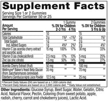 Load image into Gallery viewer, Olly Kids Immunity Gummy, Wellmune, Elderberry, Acerola Cherries, Zinc, Chewable Supplement, Cherry Berry Flavor, 25 Day Supply, Mighy Immunity (25 Day Supply), 50 Count (Pack of 1)