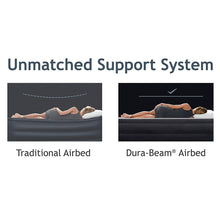 Load image into Gallery viewer, Intex Comfort Plush Elevated Dura-Beam Airbed with Internal Electric Pump, Bed Height 22&quot;, Queen