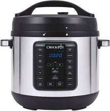 Load image into Gallery viewer, Crock-pot 8-Quart Multi-Use XL Express Crock Programmable Slow Cooker with Manual Pressure, Boil &amp; Simmer with Extra Sealing Gasket, Stainless Steel