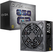 Load image into Gallery viewer, EVGA SuperNOVA 220-G3-0850-X1, 850 G3, 80 Plus Gold 850W, Fully Modular, Eco Mode with New HDB Fan, 10 Year Warranty, Includes Power ON Self Tester, Compact 150mm Size, Power Supply