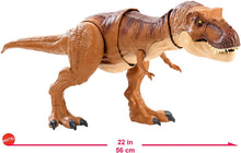 Load image into Gallery viewer, JURASSIC WORLD THRASH 'N THROW TYRANNOSAURUS REX Figure