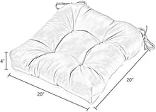 Load image into Gallery viewer, Greendale Home Fashions 20-inch Outdoor Chair Cushion (set of 2), Hunter