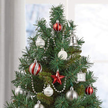 Load image into Gallery viewer, Home Accents Holiday 32 in. PVC Burlap Tree with Ornament Kit (34-Pieces)