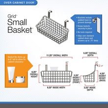 Load image into Gallery viewer, Spectrum Diversified Grid Storage Basket, Medium, White