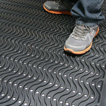 Load image into Gallery viewer, Rubber-Cal 03-213-BK Ultra Scraper Outdoor Rubber Commercial Entrance Mats, 3' x 5', Black