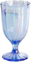 Load image into Gallery viewer, Luster Blue 12.5oz Pearlized Goblet, Set of 4