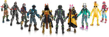 Load image into Gallery viewer, Fortnite The Chapter 1 Collection - Ten 4” Action Figures, Featuring Recruit (Jonesy), Black Knight, Rust Lord, The Visitor, Drift, DJ Yonder, Ice King (Gold), Peely, Rox, Eternal Voyager