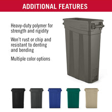 Load image into Gallery viewer, Suncast Commercial Narrow Trash Can Plastic