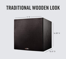 Load image into Gallery viewer, Polk Audio PSW108 10" Powered Subwoofer | 100W Peak Power | Explosive Performance for Movies &amp; Music | Black