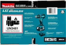 Load image into Gallery viewer, Makita XFD131 18V LXT Lithium-Ion Brushless Cordless 1/2 In. Driver-Drill Kit (3.0Ah)