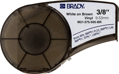 Brady Authentic (M21-250-595-WT) All-Weather Vinyl Label for Indoor/Outdoor Identification, Laboratory and Equipment Labeling