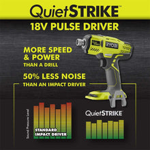 Load image into Gallery viewer, Ryobi P290 One+ 18V 1/4" Cordless Quiet Strike 3,200 RPM Impact Driver with Quick Change Chuck and Mag Tray (Batteries Not Included, Power Tool Only)