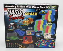 Load image into Gallery viewer, Ontel Magic Tracks Crash - 2 Race Cars and 10 ft of Flexible, Bendable Glow in The Dark Racetrack - As Seen on TV