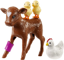 Load image into Gallery viewer, Barbie GCK86 Sweet Orchard Farm Blonde Doll and Playset with 7 Animals