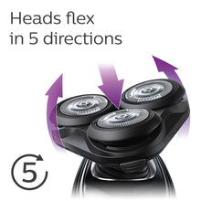 Load image into Gallery viewer, Philips Norelco Electric Shaver 5550, Wet &amp; Dry, S5590/81, with Turbo+ mode and Precision Trimmer