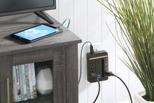 Load image into Gallery viewer, Rocketfish 6-Outlet/2-USB Swivel Wall Tap Surge Protector Black