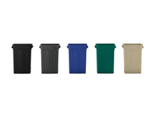 Load image into Gallery viewer, Suncast Commercial Narrow Trash Can Plastic