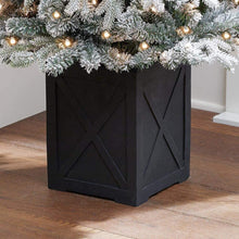 Load image into Gallery viewer, Home Accents Holiday 6.5 ft Starry Light Frasier Fir Potted Flocked LED Pre-Lit Artificial Christmas Tree with 150 Warm White Lights