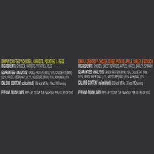 Load image into Gallery viewer, Cesar SIMPLY CRAFTED Adult Wet Dog Food Cuisine Complement Variety Pack –Chicken, Carrot, Potato and Peas, and Chicken, Sweet Potato, Apple, Barley and Spinach 1.3 Ounce Tubs (8-Pack)