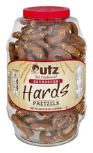 Load image into Gallery viewer, Utz Old Fashioned Sourdough Hard Pretzels – 28 oz Barrel – Big and Thick Classic Pretzel Knot Twist