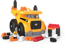 Load image into Gallery viewer, Mega Bloks CAT Large Dump Truck with Big Building Blocks, Building Toys for Toddlers (25 Pieces) [Styles May Vary]