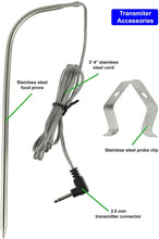 Load image into Gallery viewer, Accuon Wireless Digital Thermometer Set - Remote BBQ / Smoker / Grill / Oven / Meat / Thermometer - Monitor Your Food From up to 300 Feet Away