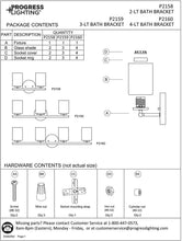 Load image into Gallery viewer, Progress Lighting P2159-09 Contemporary/Soft 3-100W Med Bath Bracket