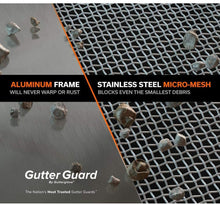 Load image into Gallery viewer, 4 ft. L x 6 in. W Stainless Steel Micro-Mesh Gutter Guard (20-Pack)