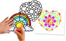 Load image into Gallery viewer, Melissa &amp; Doug Stained Glass Made Easy - Rainbow &amp; Hearts Ornaments