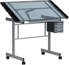 Load image into Gallery viewer, Studio Designs 10053  Vision Craft Station in Silver / Blue Glass