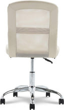 Load image into Gallery viewer, Serta Essentials Ergonomic Armless Low-Back Computer Swivel Task Chair, Faux Leather and Mesh