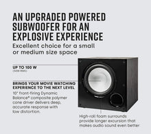 Load image into Gallery viewer, Polk Audio PSW108 10" Powered Subwoofer | 100W Peak Power | Explosive Performance for Movies &amp; Music | Black