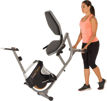 Load image into Gallery viewer, Fitness Reality R4000 Magnetic Tension Recumbent Bike with Workout Goal Setting Computer