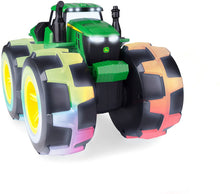 Load image into Gallery viewer, TOMY John Deere Monster Treads Deluxe Lightning Wheels Tractor