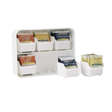 Load image into Gallery viewer, Mind Reader 6 Drawer Tea Bag Holder and Organizer, White