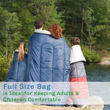 Load image into Gallery viewer, Trademark Global Lightweight Sleeping Bag in Turquoise and Gray