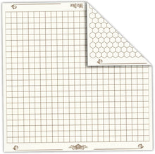 Load image into Gallery viewer, Wiz Dice 26" x 26" Role Playing Reversible Vinyl Gaming Mat for Role Playing Games: Melee Mat with 1” Squares and Hexes - Great for Tabletop RPG Gaming Miniatures