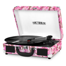 Load image into Gallery viewer, Victrola Vintage 3-Speed Bluetooth Suitcase Turntable with Speakers, Black