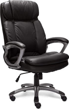 Load image into Gallery viewer, Serta Faux Leather Big &amp; Tall Executive Chair, Black